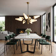 Italian glass chandelier showcasing elegant craftsmanship and luxurious illumination for interior spaces
