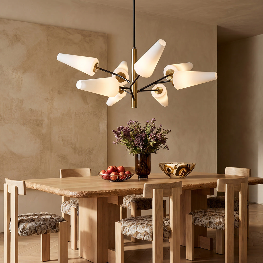 Italian glass chandelier showcasing elegant craftsmanship and luxurious illumination for interior spaces