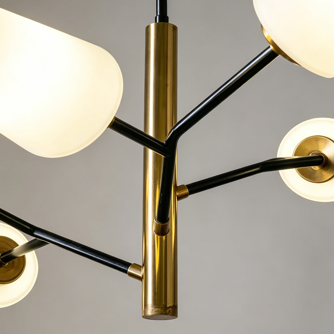 Italian glass chandelier showcasing elegant craftsmanship and luxurious illumination for interior spaces