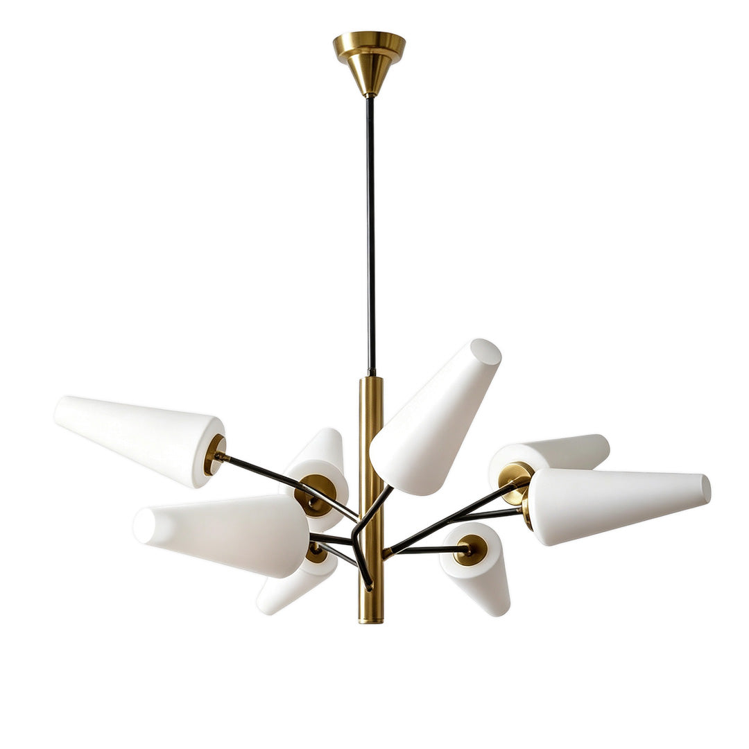 Italian glass chandelier showcasing elegant craftsmanship and luxurious illumination for interior spaces