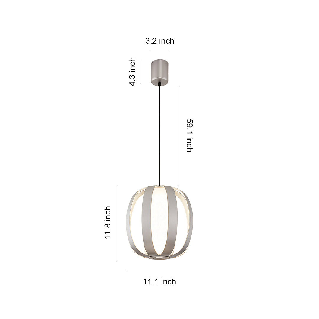 Lantern pendant lights technical drawing showing dimensions and measurements on white background.
