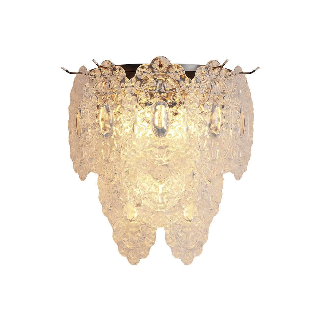 Modern luxury chandeliers style art wall lights with layered translucent glass elements