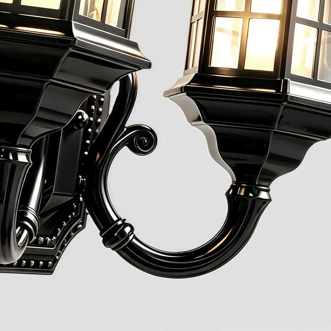 Modern 2 light outdoor wall sconce