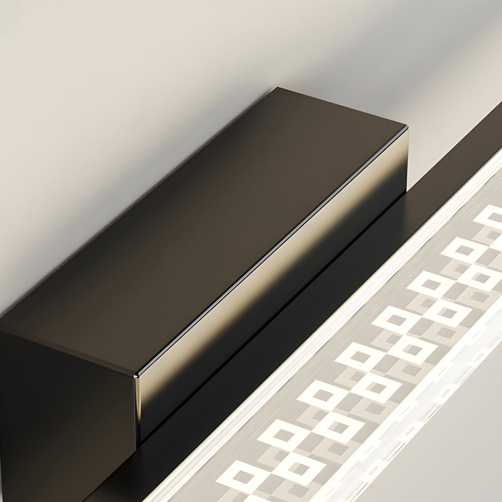 LED Bathroom Vanity Lights with Geometric Acrylic Shade and 3 - Step Dimming