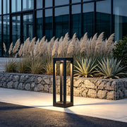 LED Bollard Garden Light Black Aluminum Garden Landscape Light