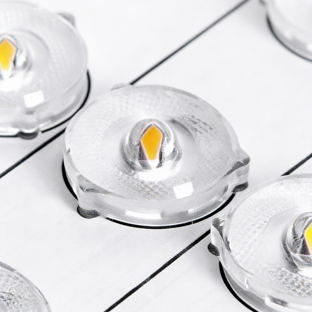 LED light source detail inside cloud ceiling light showing energy-efficient components.