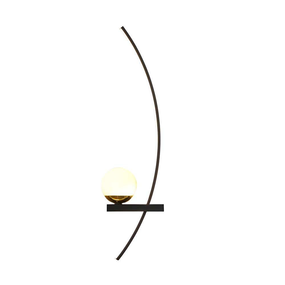 Add a touch of sophistication with LED curved wall light modern indoor decorative fixture, perfect for chic interiors.