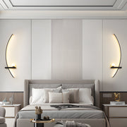 Enhance your home with LED curved wall light modern indoor decorative fixture, providing stylish and energy-efficient illumination.