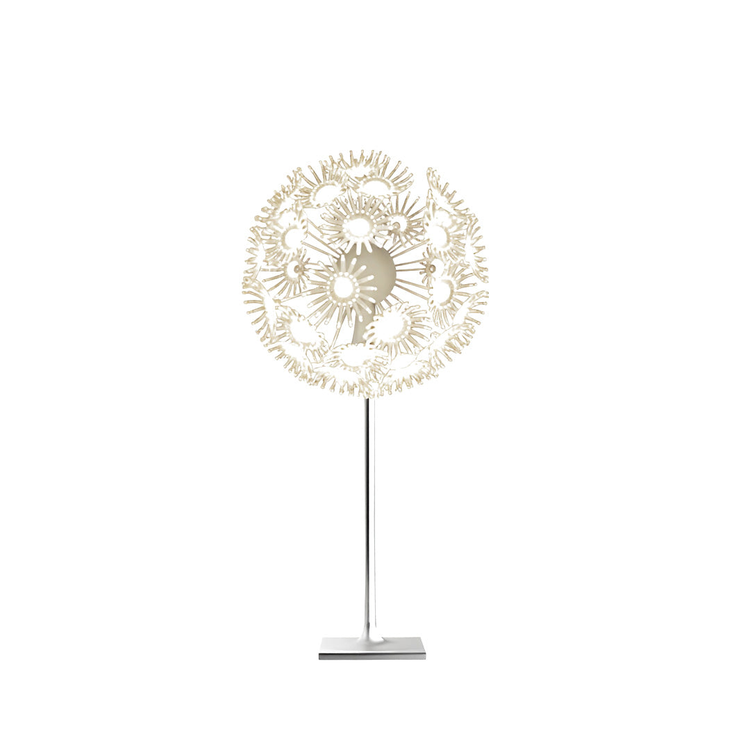 Stylish LED dandelion garden lights outdoor showcasing artistic flower-like structure.