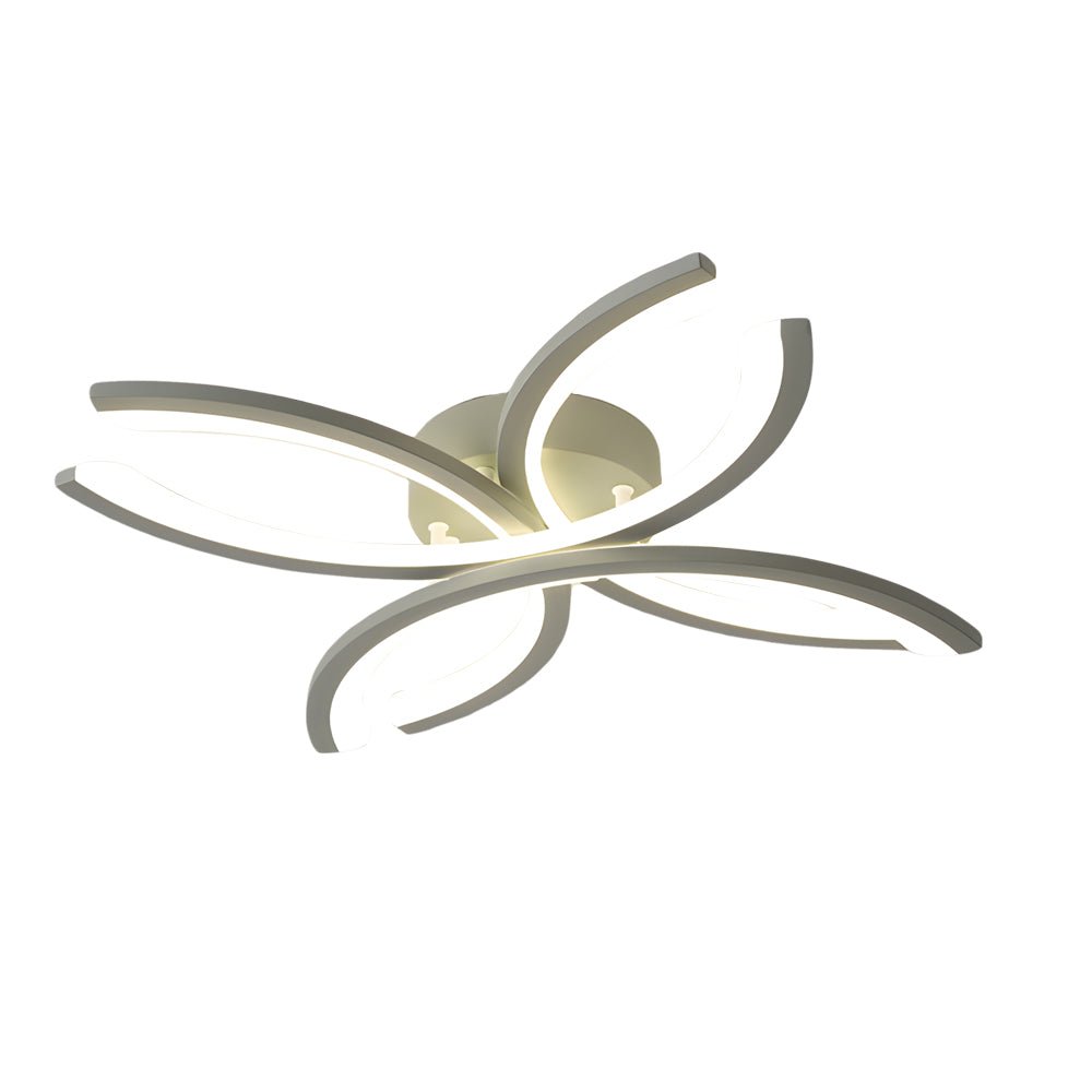 LED Flush Mount Flower - Shaped Acrylic Ceiling Light White/Gray Ceiling Lighting Fixture for Living Room