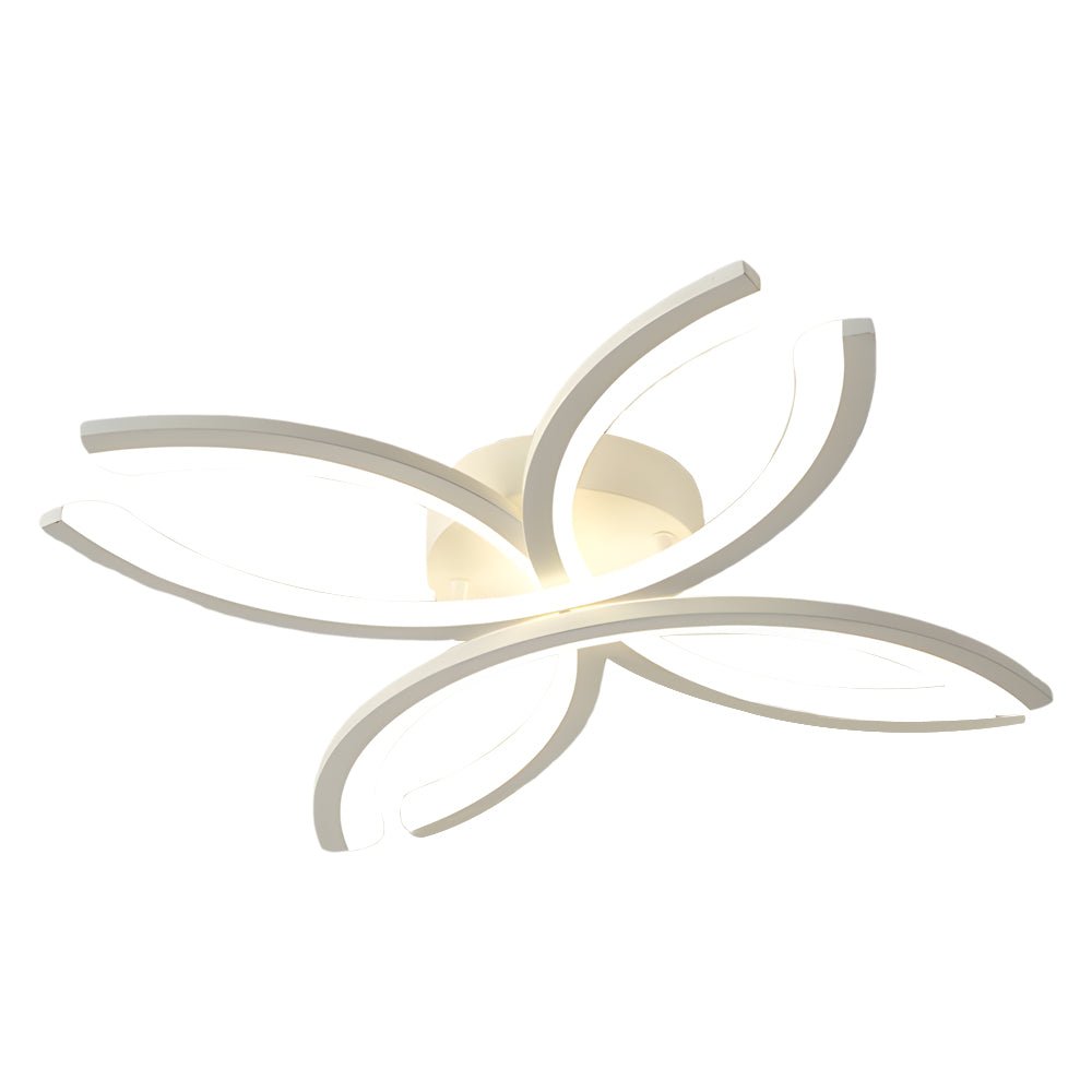 LED Flush Mount Flower - Shaped Acrylic Ceiling Light White/Gray Ceiling Lighting Fixture for Living Room