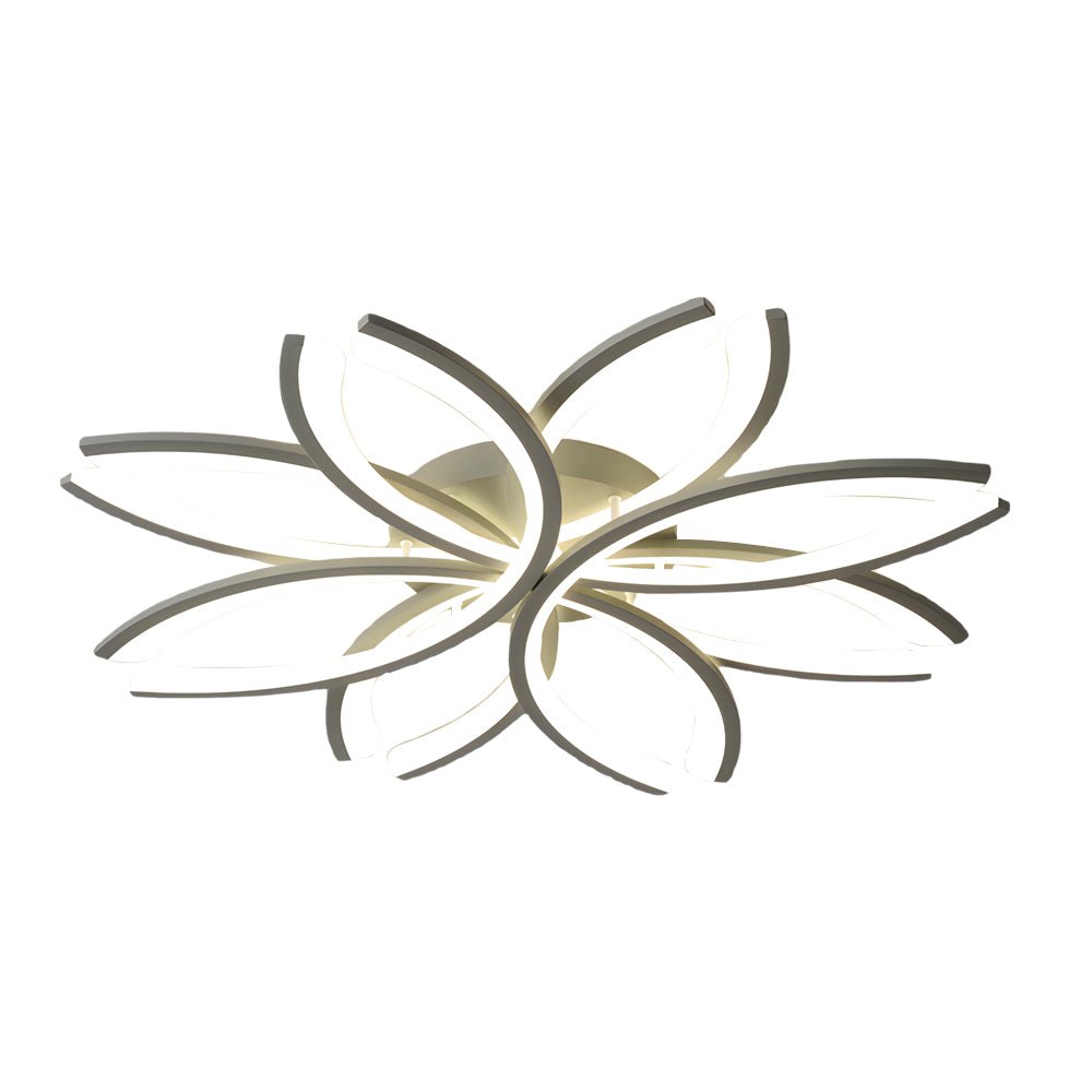 LED Flush Mount Flower - Shaped Acrylic Ceiling Light White/Gray Ceiling Lighting Fixture for Living Room