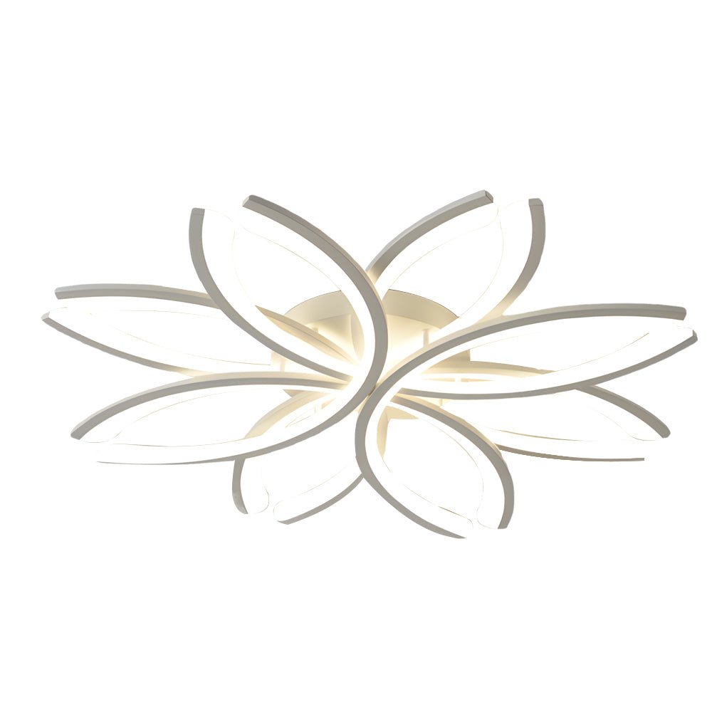 LED Flush Mount Flower - Shaped Acrylic Ceiling Light White/Gray Ceiling Lighting Fixture for Living Room