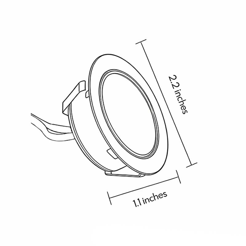 Technical diagram showing dimensions and structure of LED ground lights outdoor models.