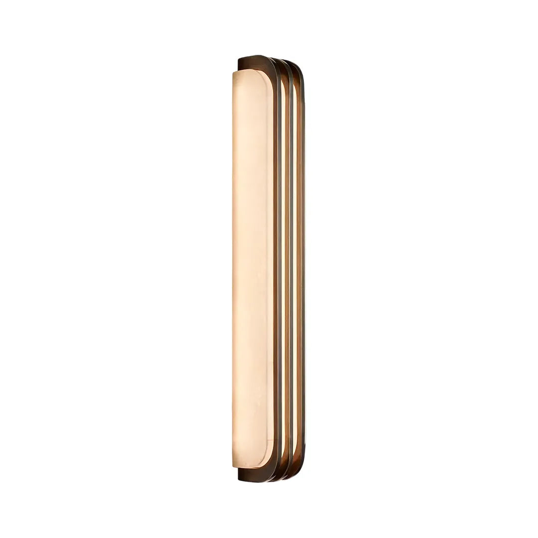 LED modern wall lights product image showing a longer vertical fixture with rounded layered edges.