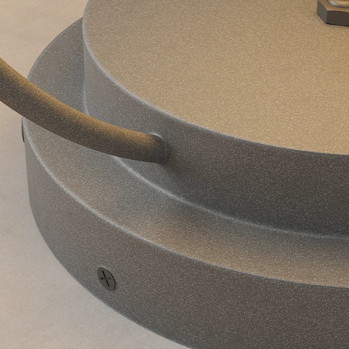 Detailed base view of led pillar lights outdoor showing sturdy metal construction for exterior use