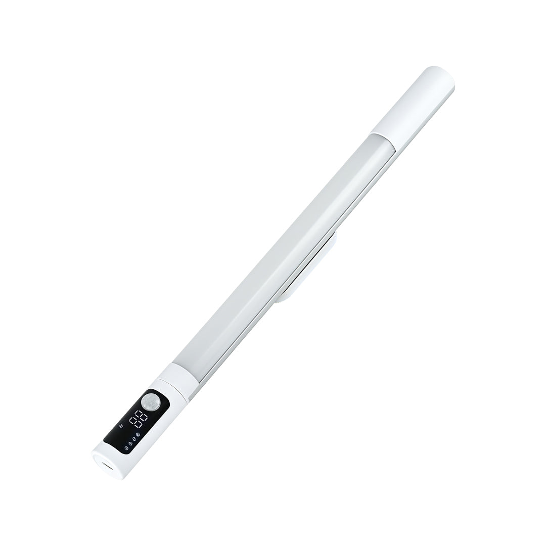 LED strip ceiling lights technical drawing showing dimensions for slim linear cabinet lighting fixture.