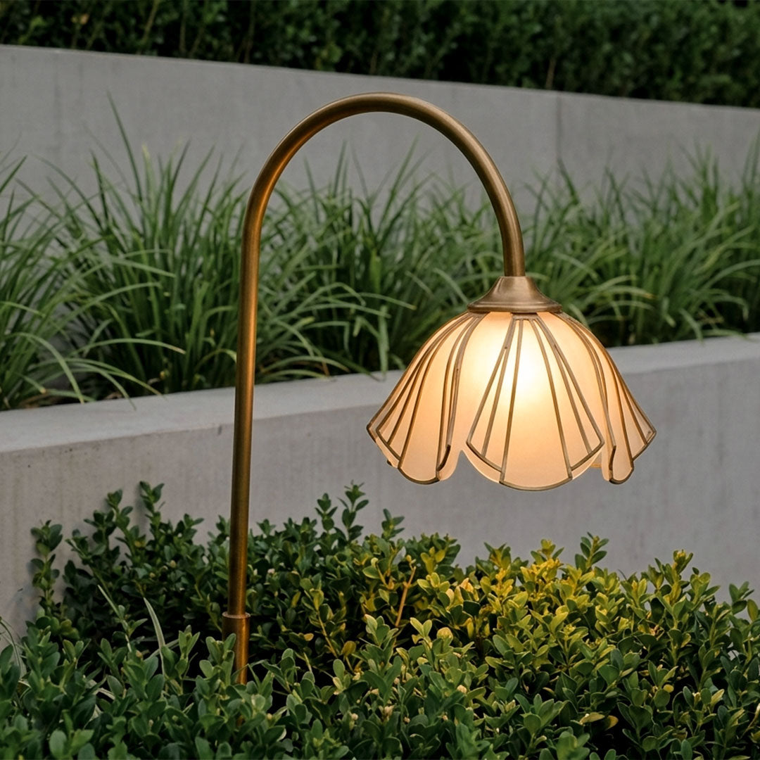 Vintage path lights for garden pathways