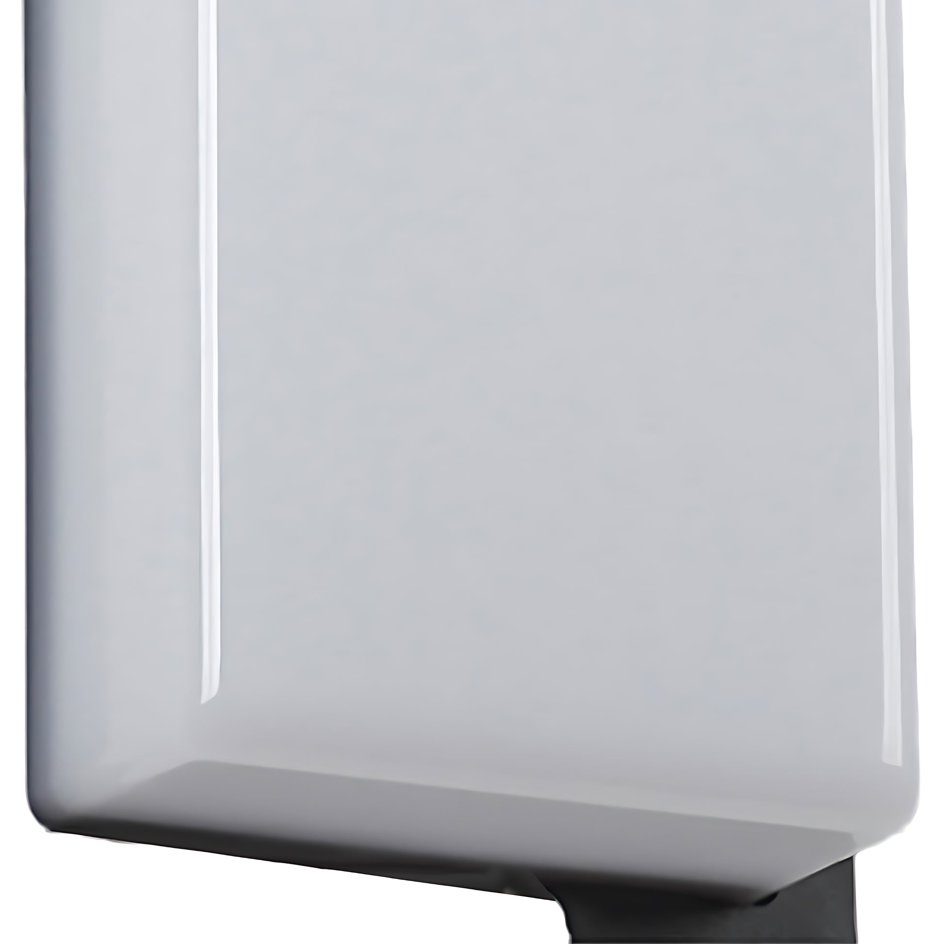 Close-up detail of LED wall sconce showing smooth white diffuser panel construction