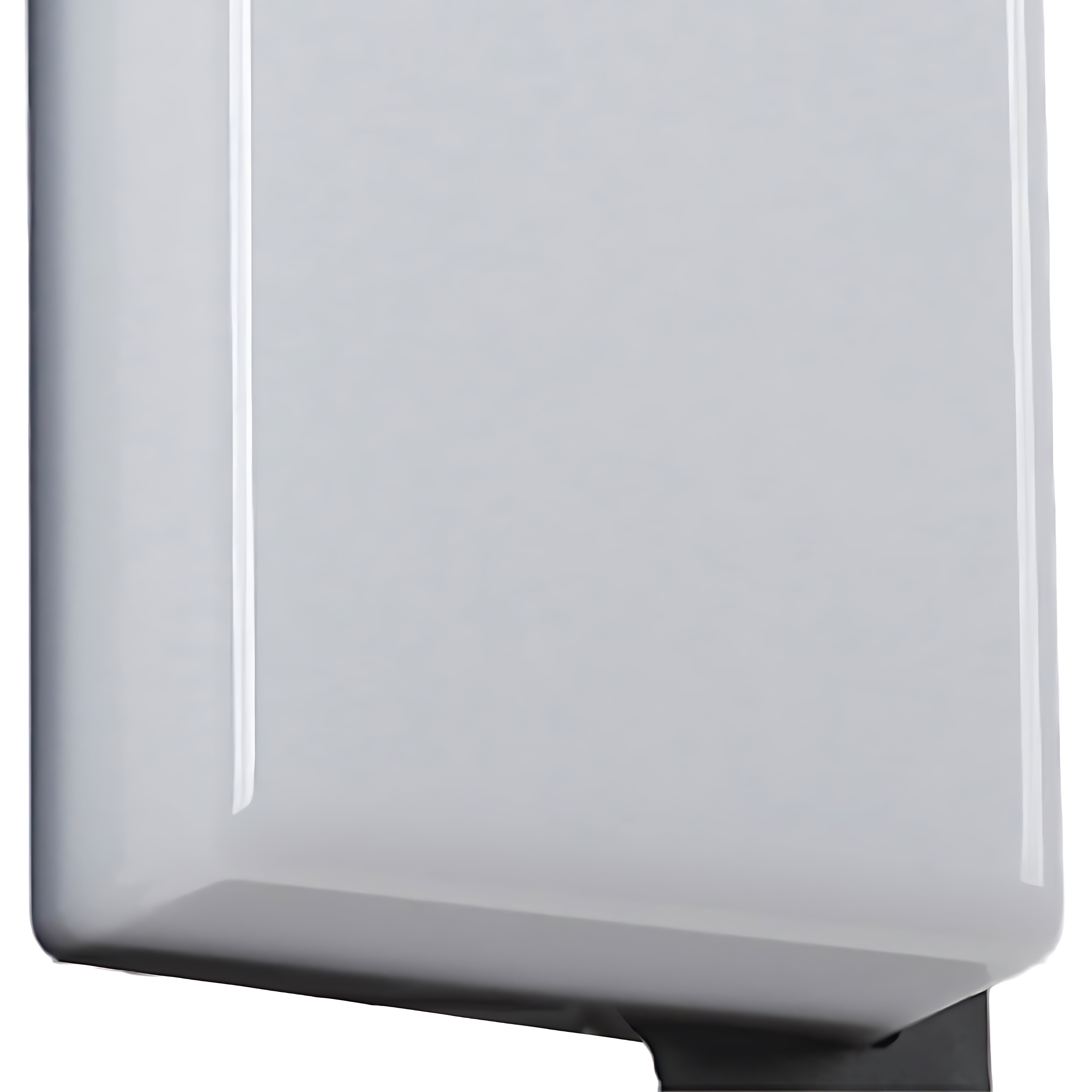 Close-up detail of LED wall sconce showing smooth white diffuser panel construction