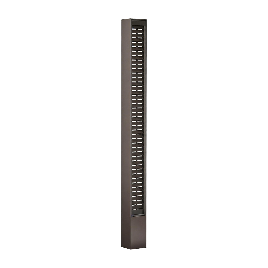 LED wall sconce outdoor tall bollard lighting fixture, minimalist modern design for outdoor pathway illumination.