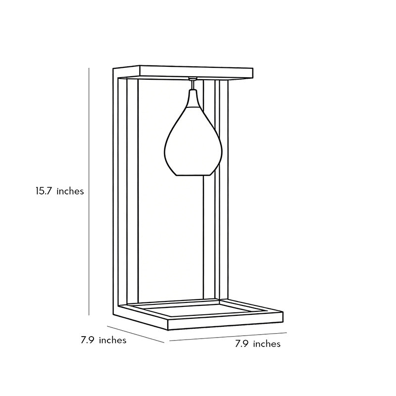 LED wall sconce outdoor outdoor wall mount light LED dimension diagram showing height and width measurements.