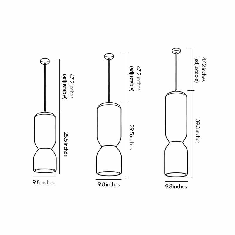 LED wall sconce outdoor large modern pendant light fixtures dimension diagram with height and width details.