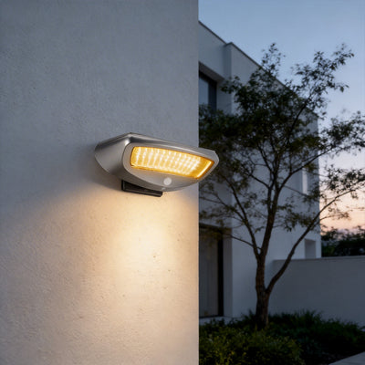 2 PCS Outdoor Wall Mounted Solar Lights Garden Motion Sensor Light