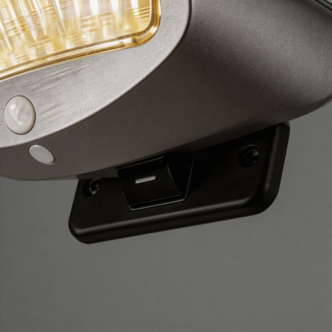 LED wall sconce outdoor outdoor wall mounted solar lights sensor detail with integrated motion detection design.