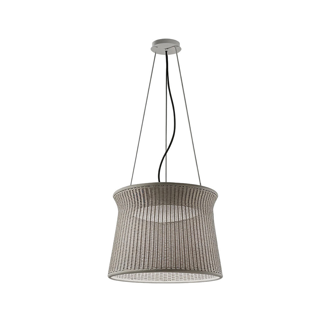 LED wall sconce outdoor woven light pendant alternate light color version with modern outdoor style.