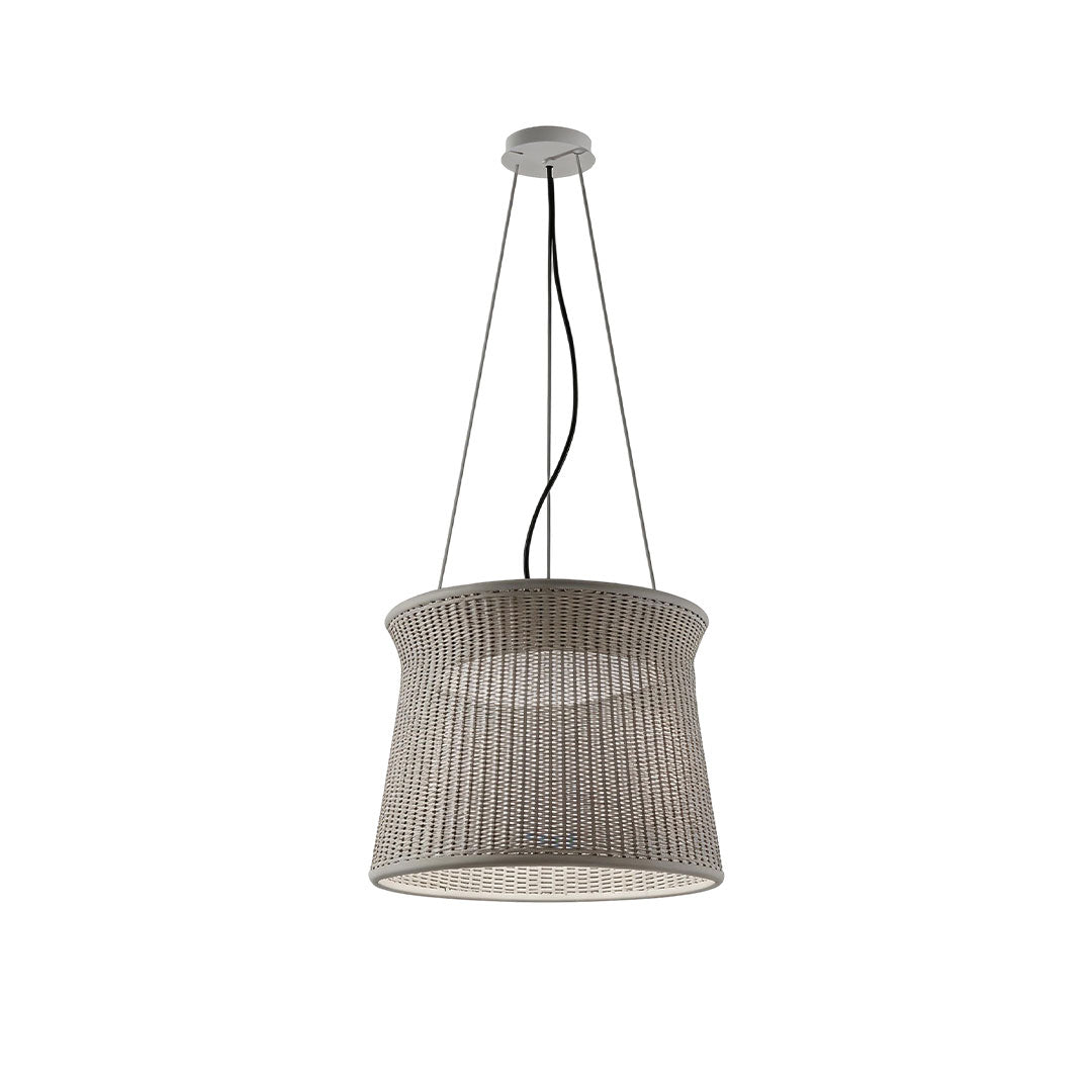 LED wall sconce outdoor woven light pendant light color shade with minimalist design isolated product.