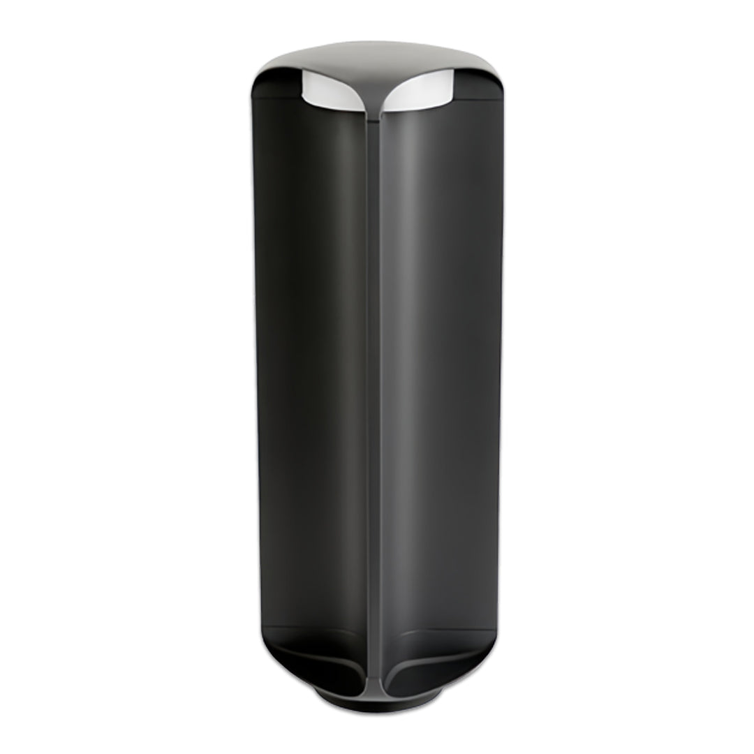 Tall slim light bollard with clean vertical design suitable for modern pathways.