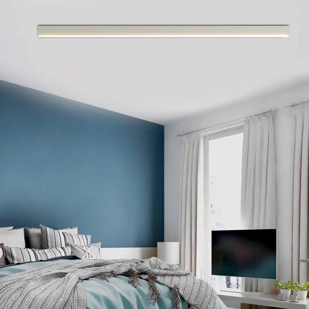 Linear ceiling light modern minimalist bar LED light creates a bright, comfortable atmosphere with contemporary appeal.