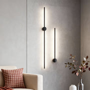 Vertical linear LED wall light modern interior design