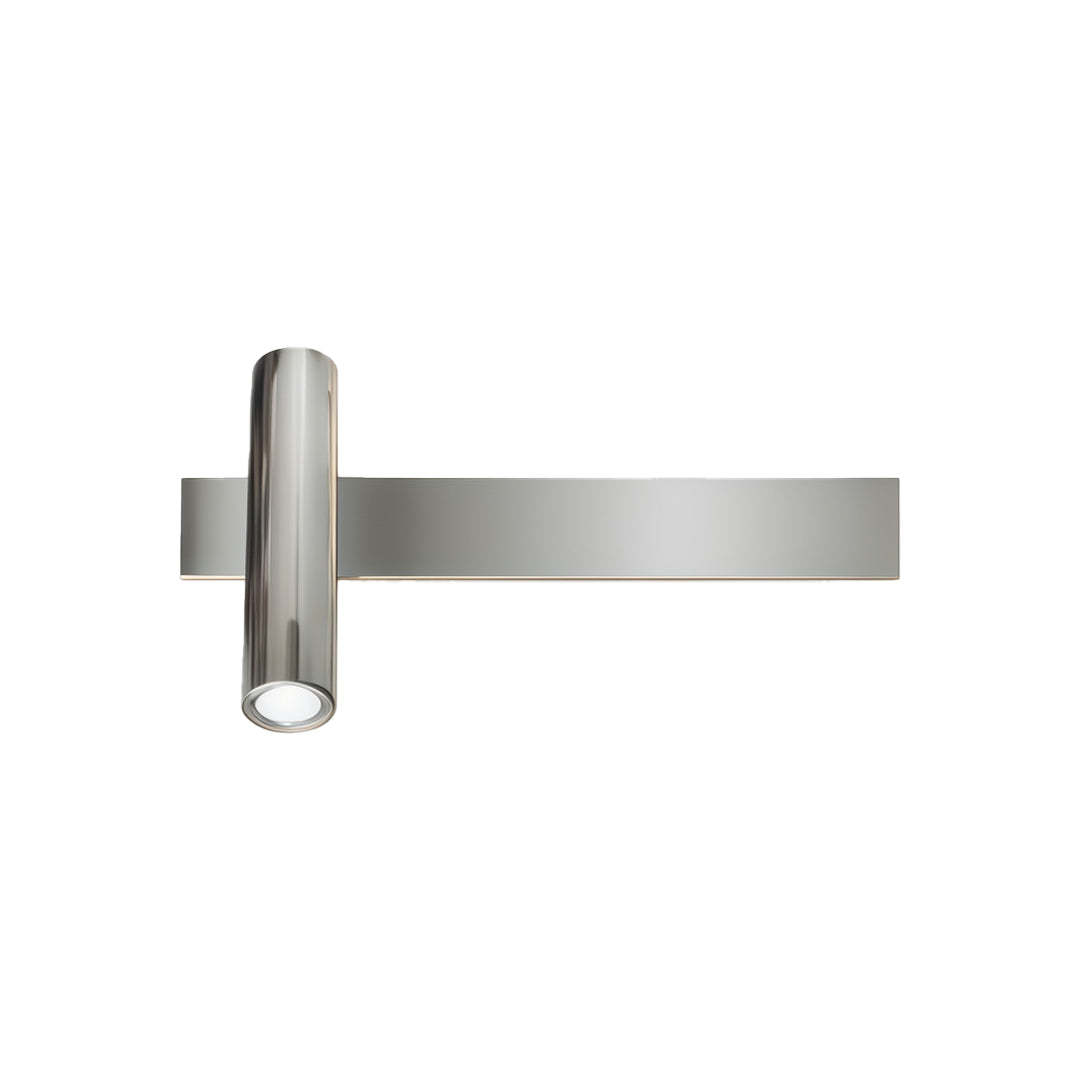 Silver linear wall sconces featuring sleek metallic finish and contemporary horizontal lighting structure.