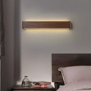 Linear Walnut Wood LED Wall Sconce