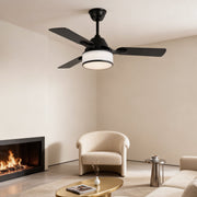 42 to 52 inches ceiling fan with light in a modern living room, elegant and functional indoor fixture