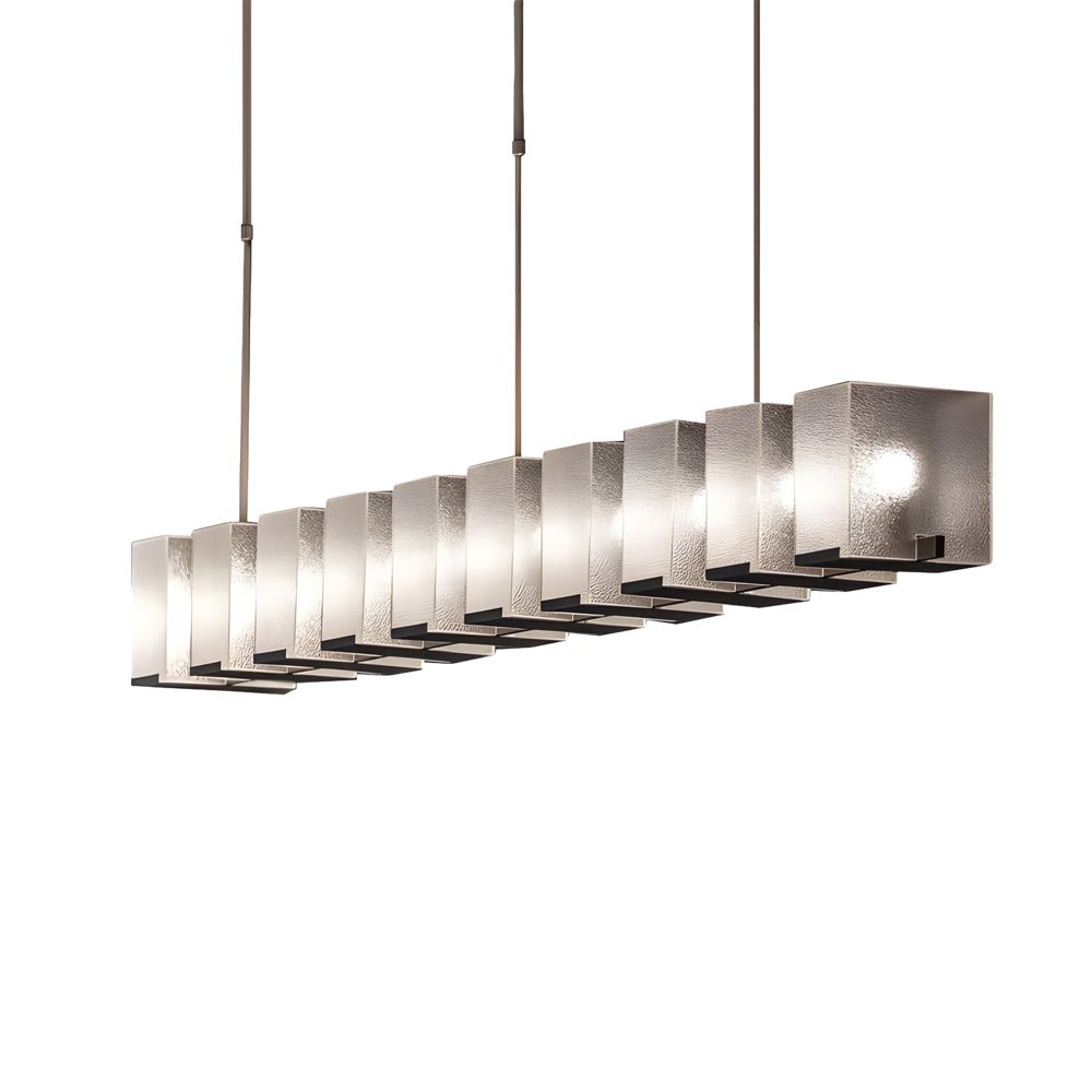 Long Creative Glass Personalized LED Post - Modern Dining Room Chandelier