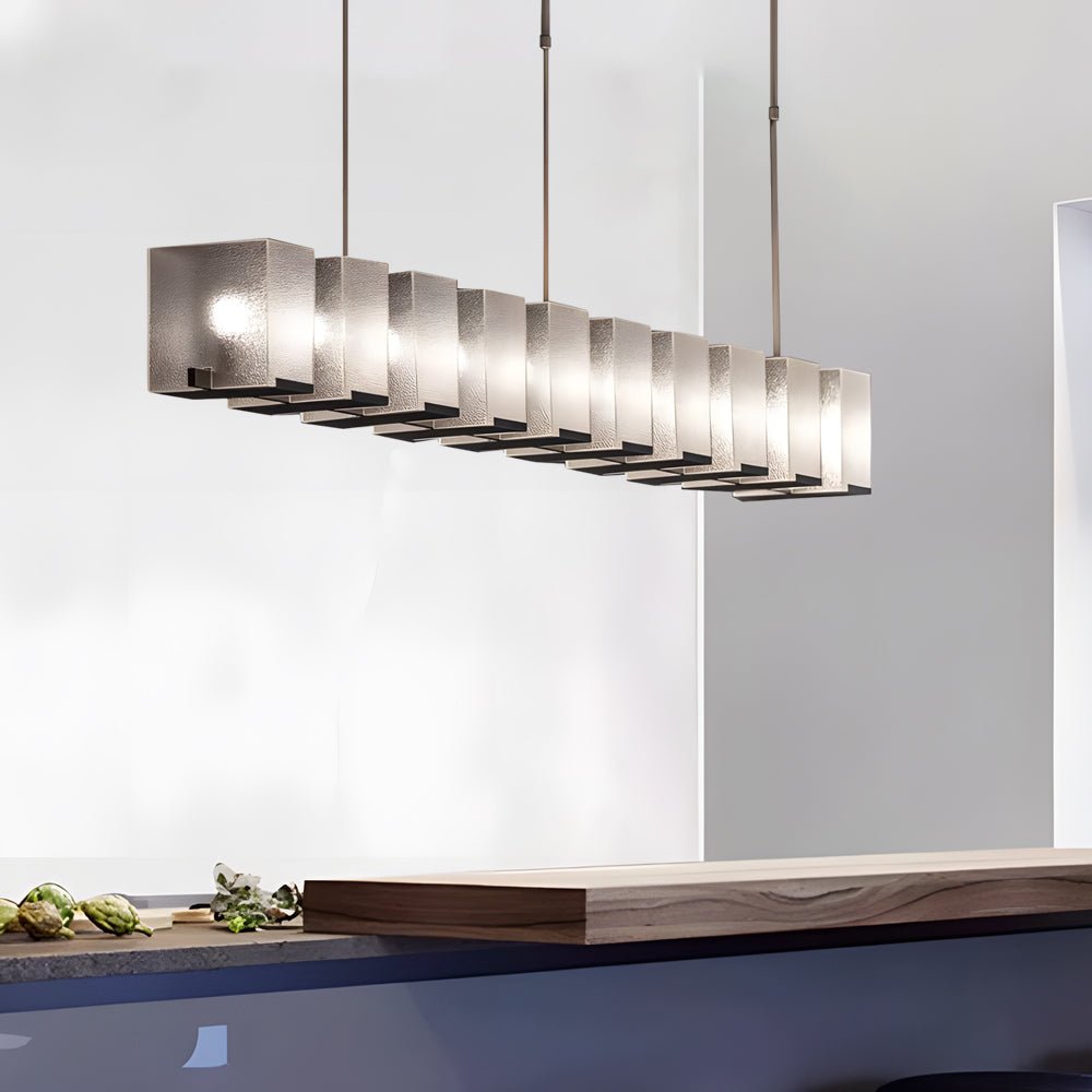 Long Creative Glass Personalized LED Post - Modern Dining Room Chandelier