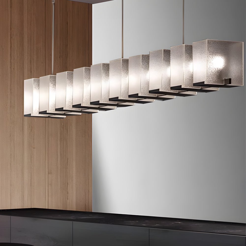 Long Creative Glass Personalized LED Post - Modern Dining Room Chandelier