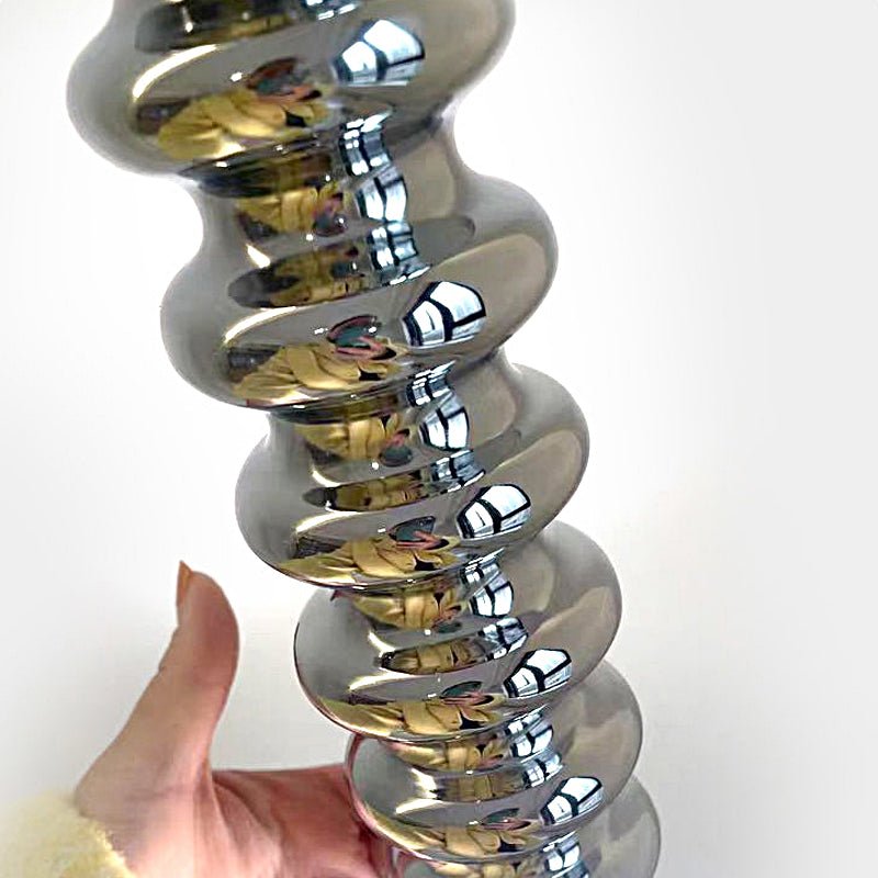 Long Creative Spiral Gourd Metal Semi - Plated Colorful Modern Pendant Lights
