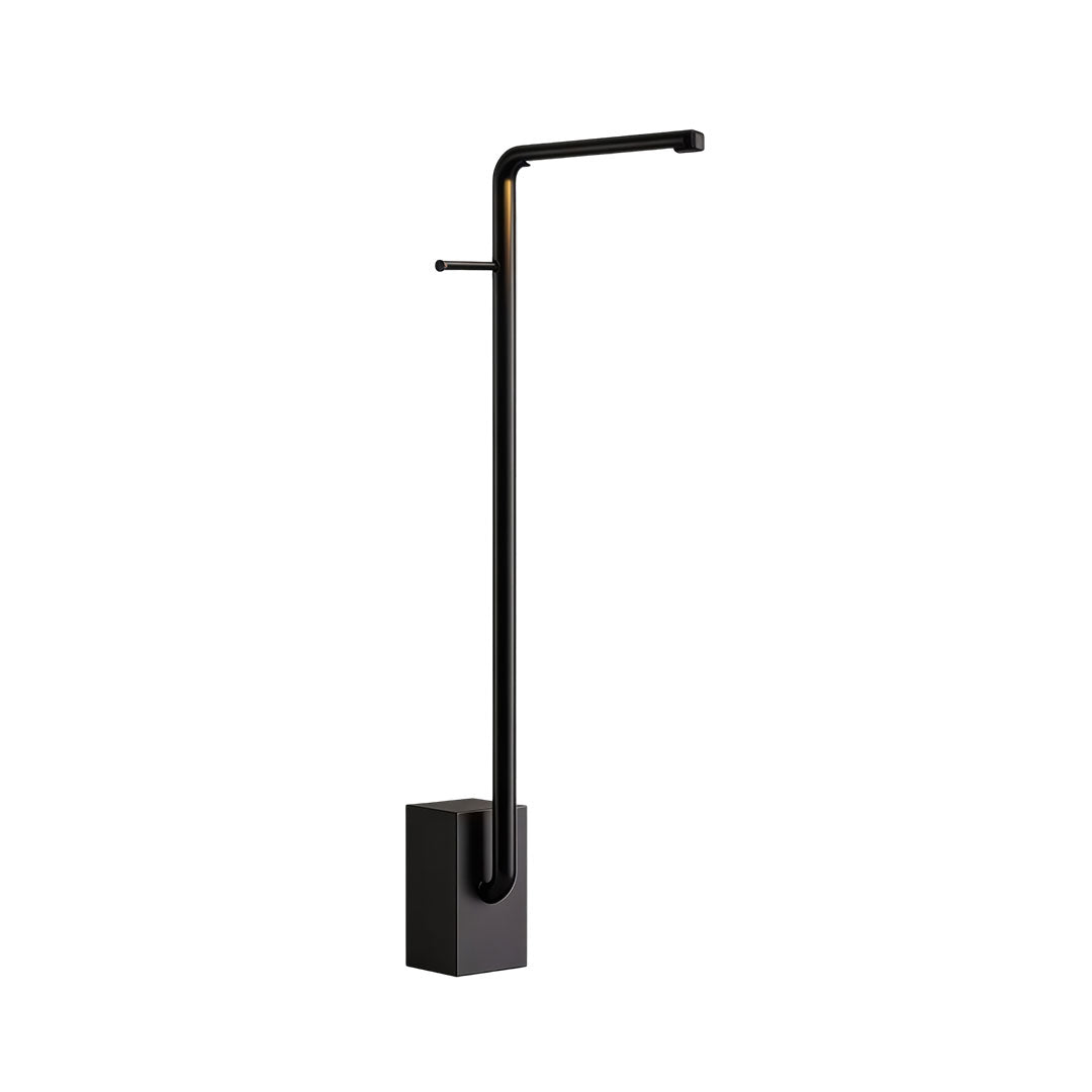 Close-up of long outdoor wall lights showcasing its linear design and warm light.