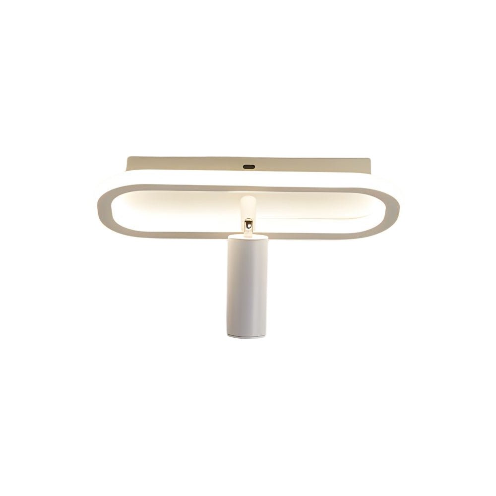 Long Rectangular LED 3 Step Dimming Modern Ceiling Light with Spotlight ...