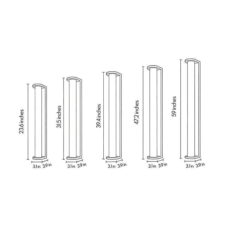 Contemporary long wall sconce lighting