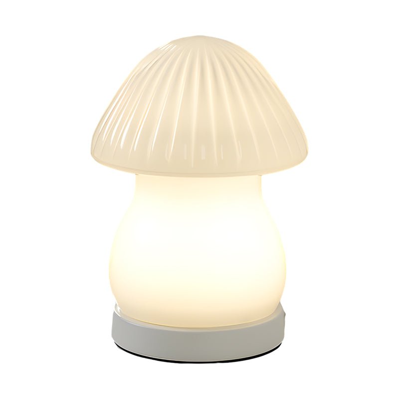 Lovely Glass LED Mushroom Baby Lamp