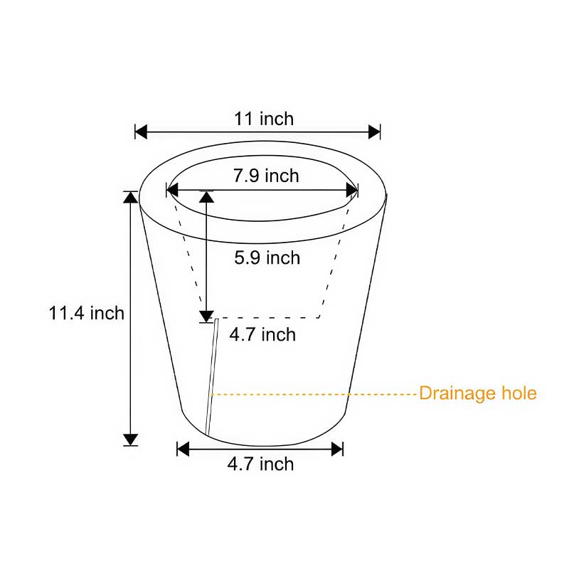 Luminous flower pots with a detailed view of the glowing base and plant.