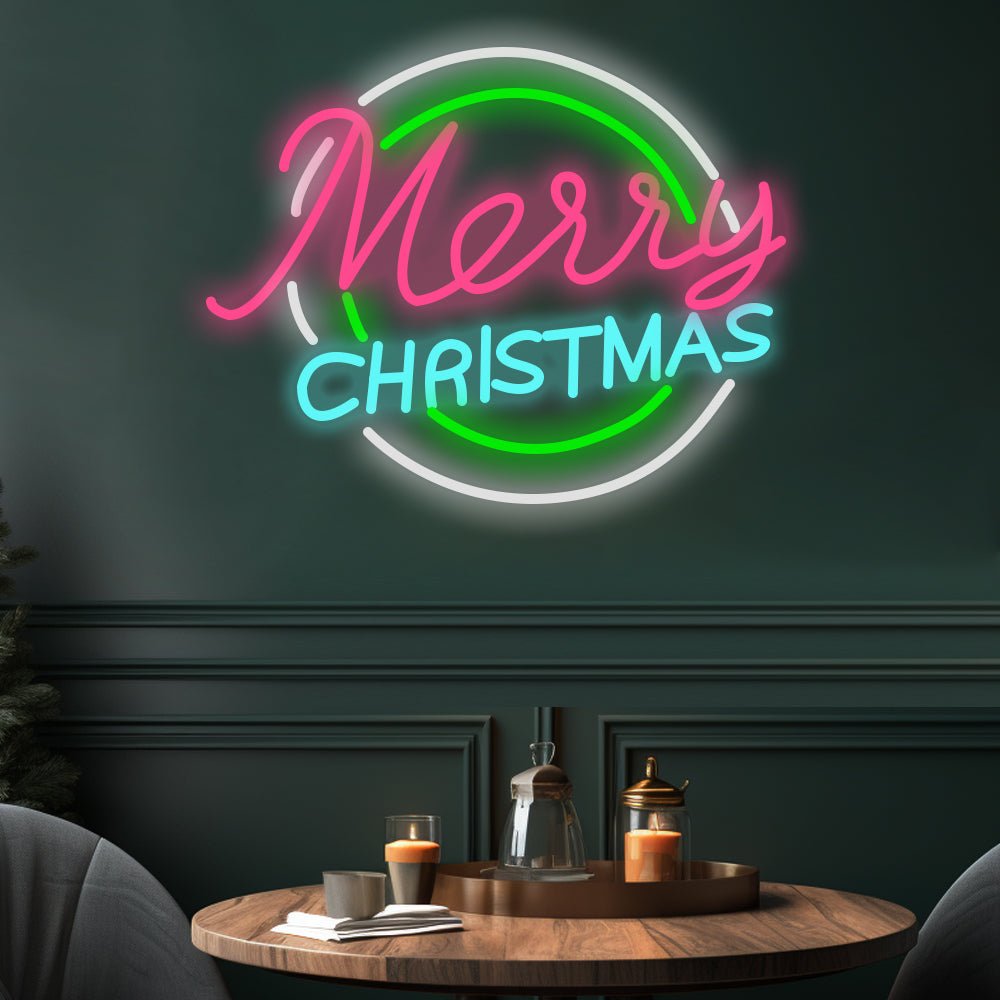 Luminous Letter Pattern Ins Christmas Acrylic LED Neon Sign Lights