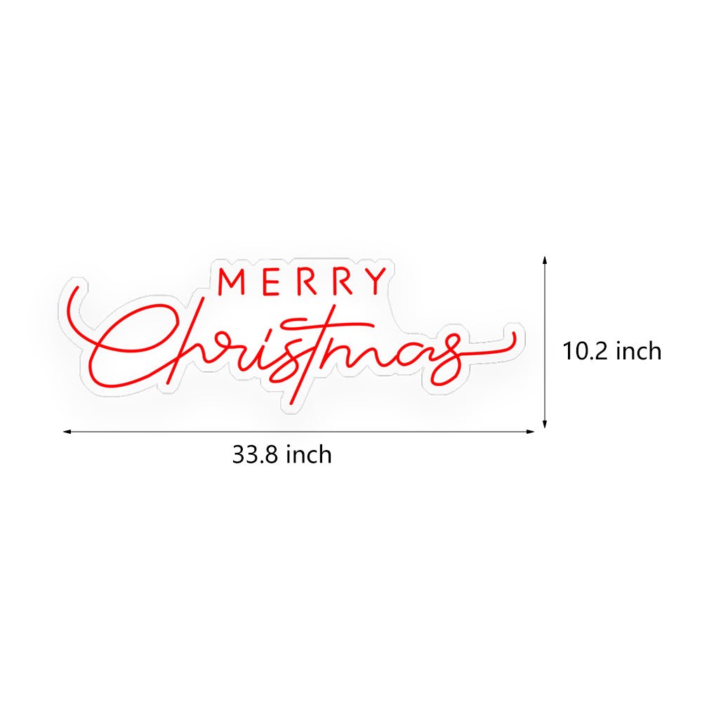 Luminous Merry Christmas Letters Acrylic Panel Personalized LED Sign