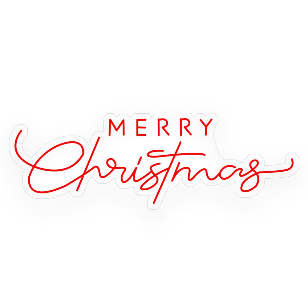 Luminous Merry Christmas Letters Acrylic Panel Personalized LED Sign