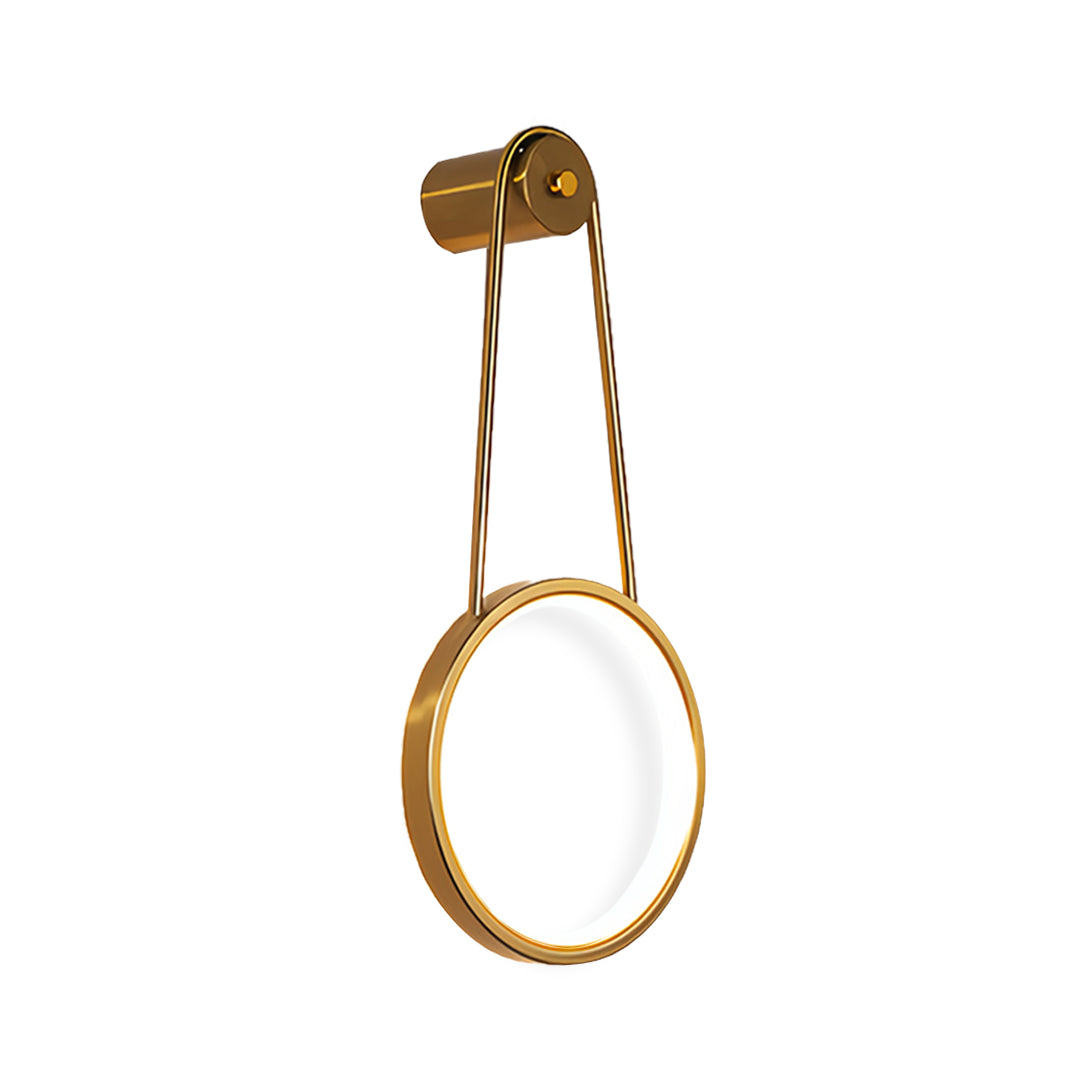 Luxury LED lights for landscaping with rich brass finish and sophisticated hanging mechanism